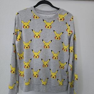 Pikachu Heather Grey Sweater